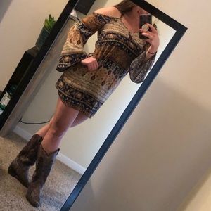 Boho Dress with Bell Sleeves! ✌🏼